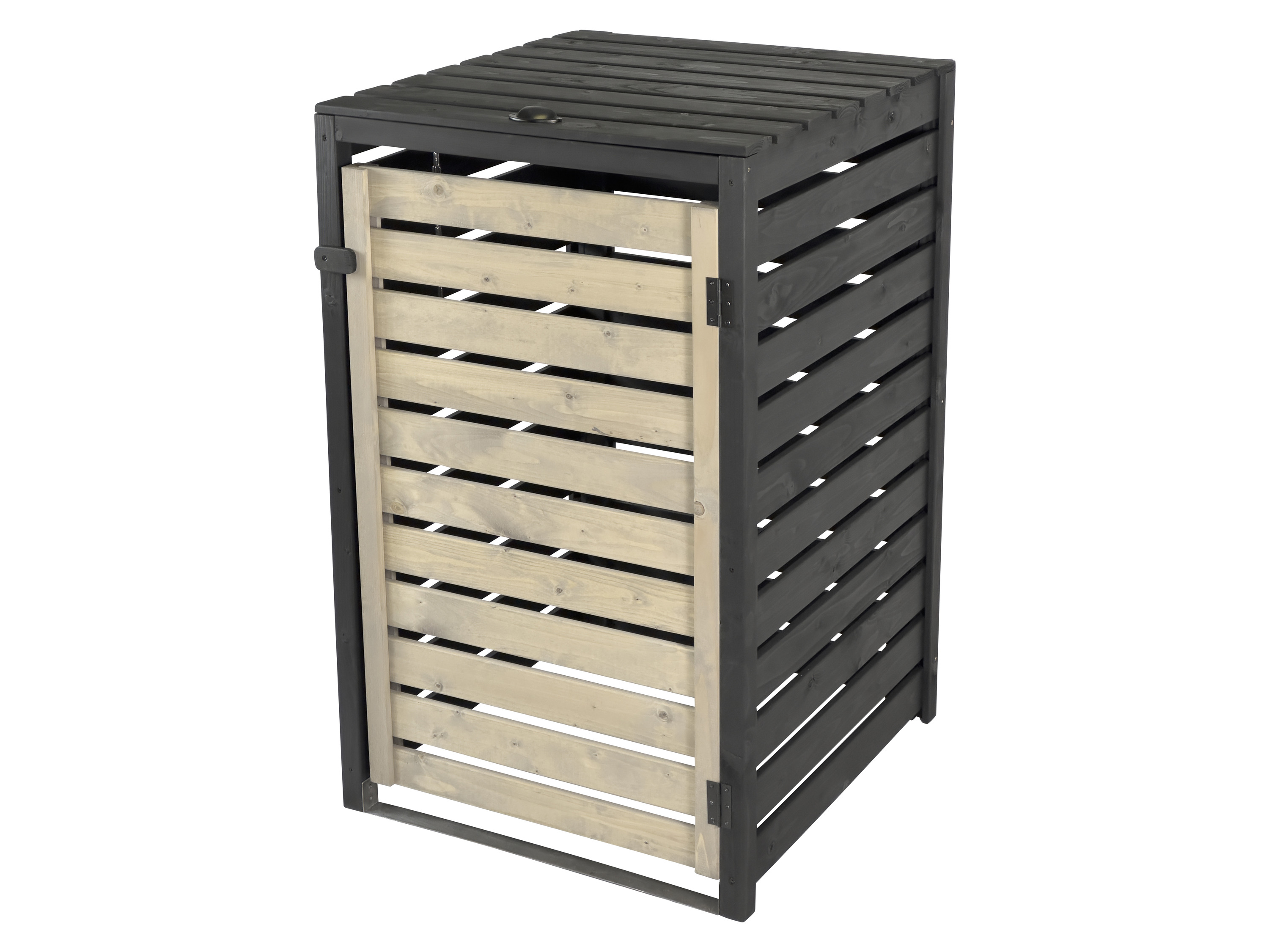 dobar Přístřešek na popelnici, 120 l (černá/šedá)