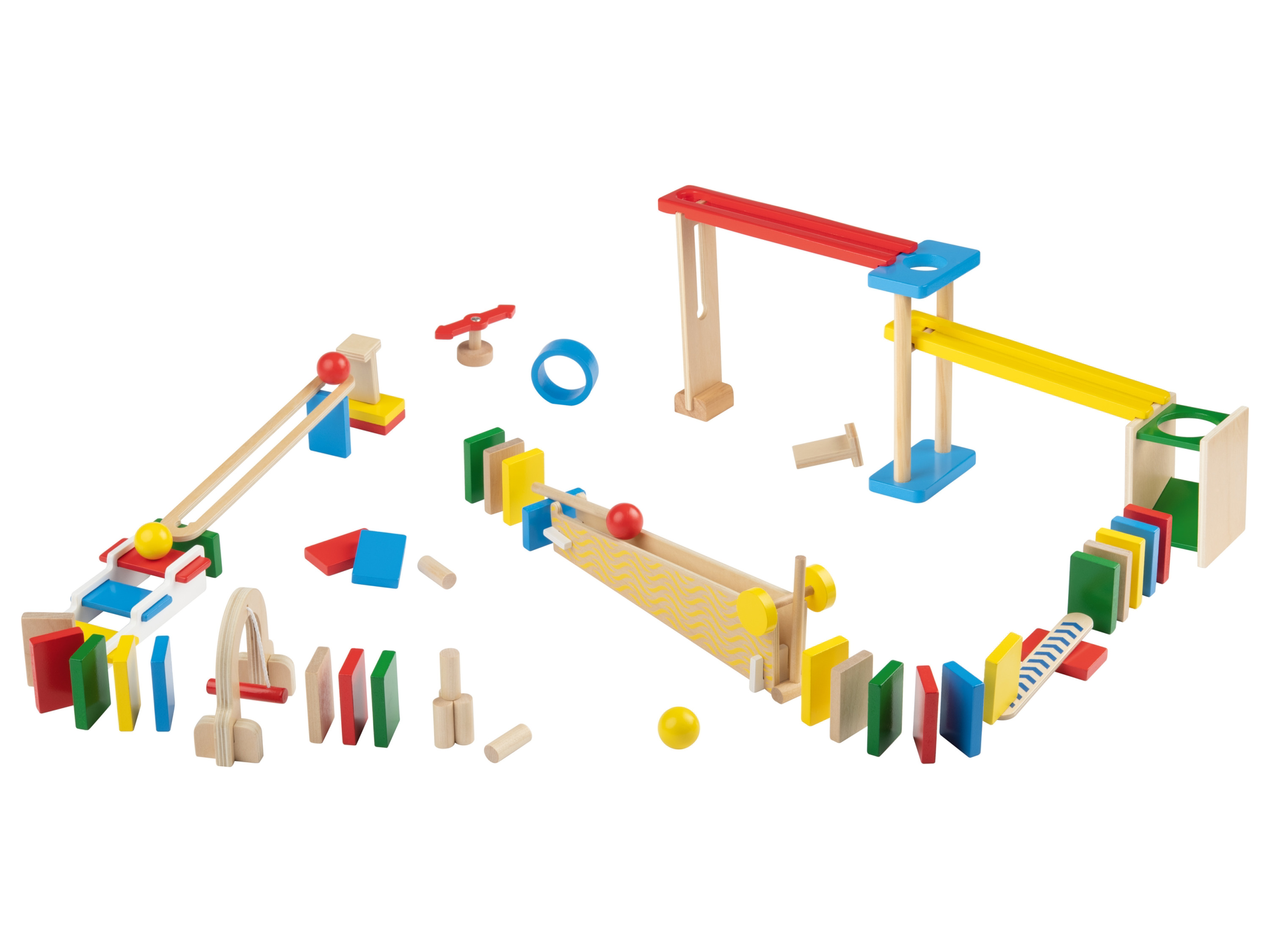 Playtive Dřevěná kuličková dráha (domino)