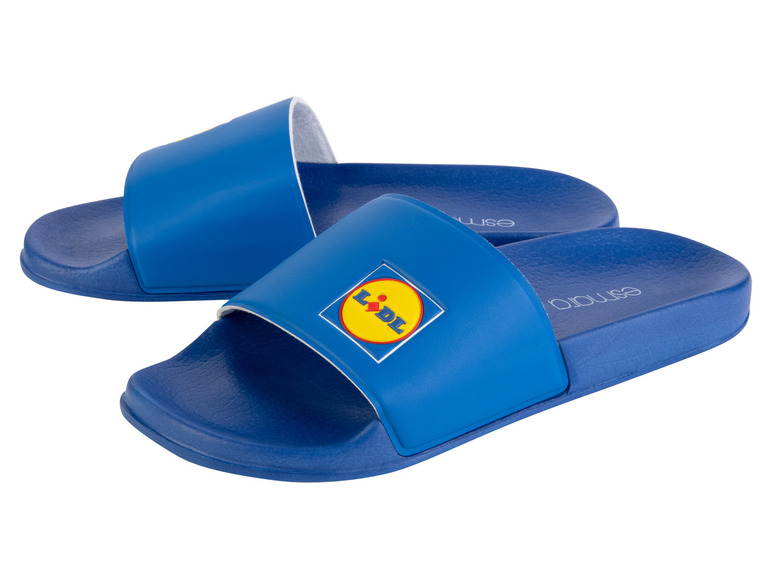 Modré žabky s logem Lidl