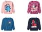 Dětské mikiny s potisky Stitch, Minnie Mouse, Mickey Mouse a Spider-Man.