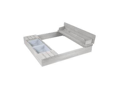 Dětské pískoviště s lavicí a vaničkami