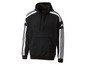 Černá mikina Adidas s bílými pruhy