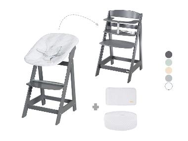 roba Dětská jídelní židlička 2 v 1 "Born Up Zickzack" s vnitřní vložkou a redukcí na sedátko