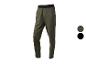 Khaki sportovní kalhoty s černým elastickým pasem a logem, s hnědými a černými barevnými možnostmi.