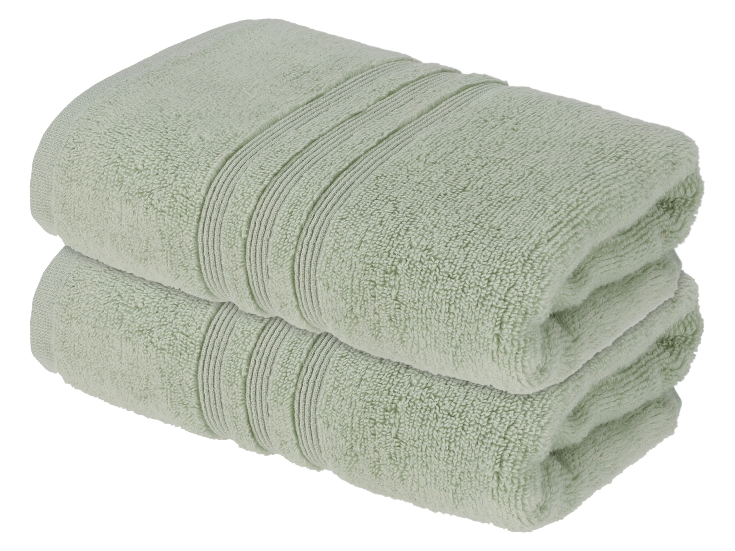 Livarno® Froté ručník Zero Twist, 50 x 100 cm, 500 g/m2, 2 kusy (zelená)