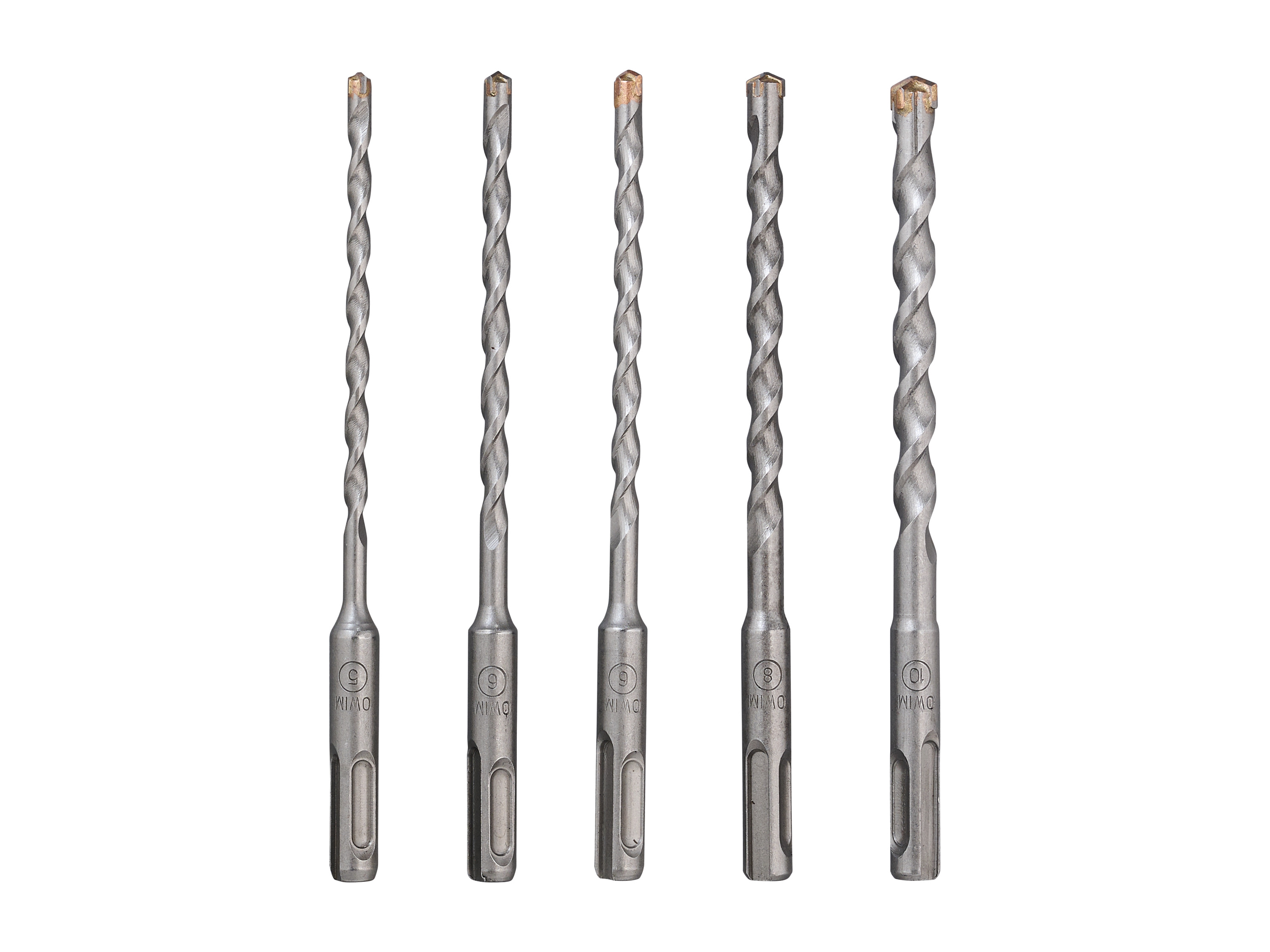 Parkside Performance® Sada SDS vrtáků pro vrtací kladiva / SDS plochý sekáč (vrták SDS Plus Psbsp 5 A1, 5dílná sada)