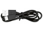 Černý USB-C kabel s konektorem USB-A.