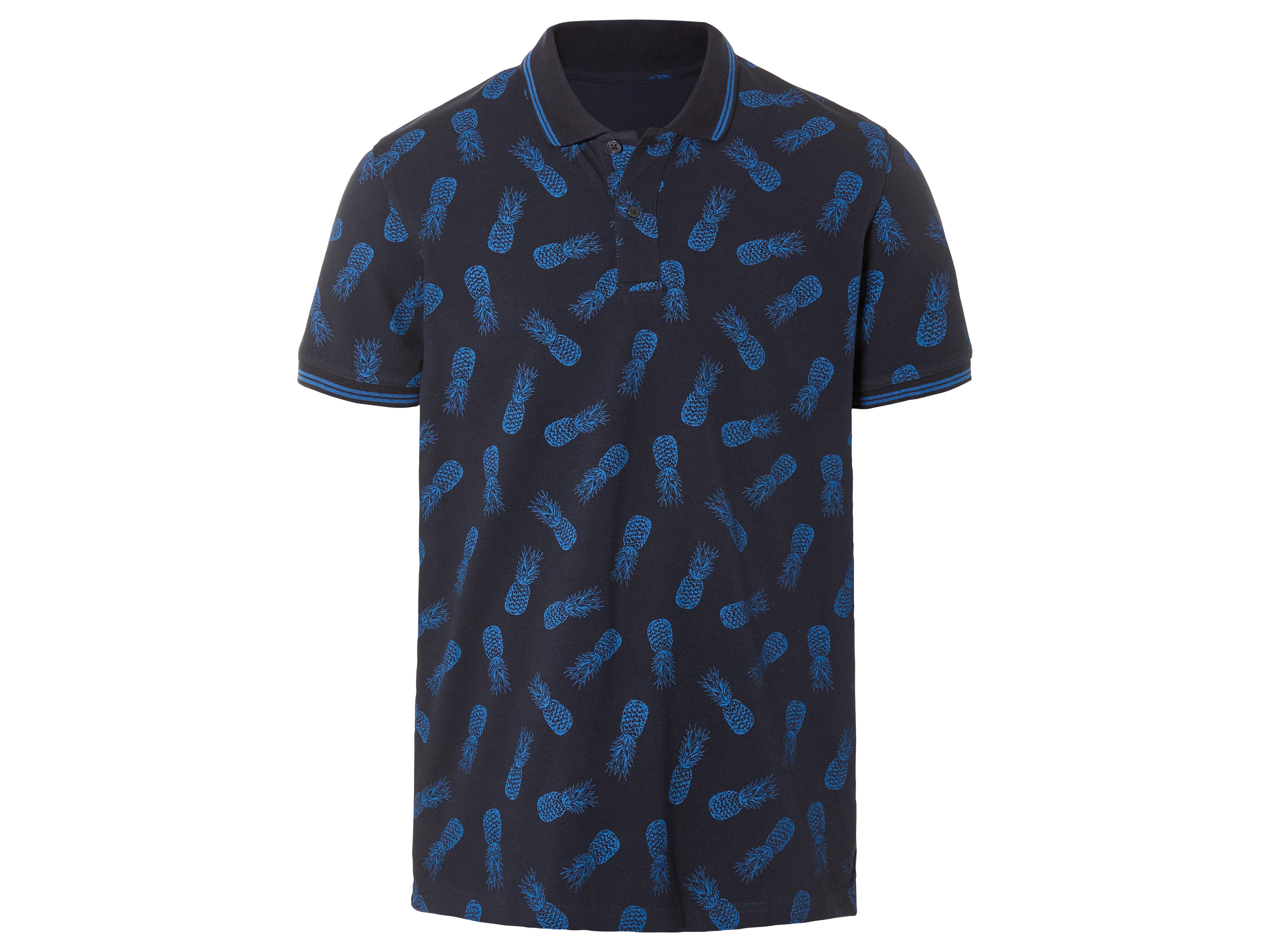 Livergy® Pánské polotriko "Regular Fit" (S (44/46), vzorovaná / námořnická modrá)