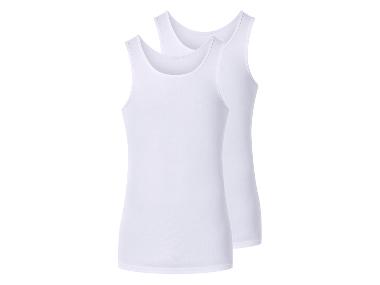 esmara Men Pánský nátělník s BIO bavlnou, 2 kusy