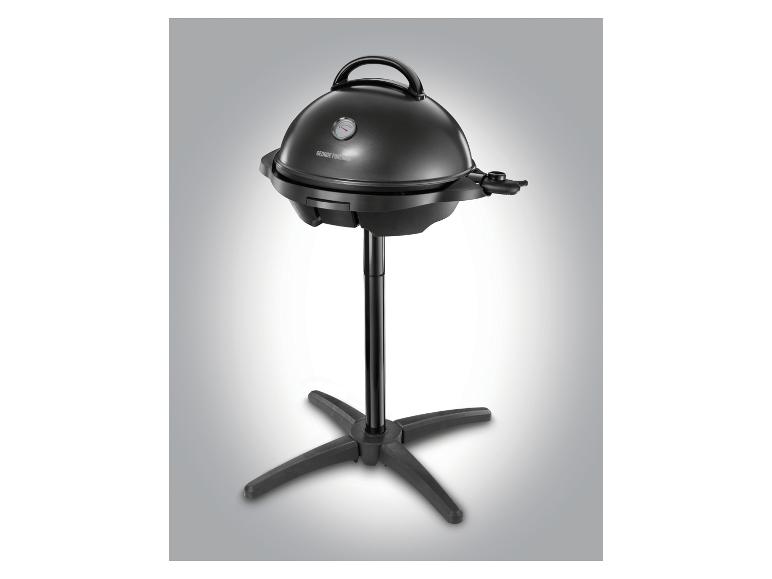 Elektrický gril George Foreman na stojanu: ideální pro grilování.