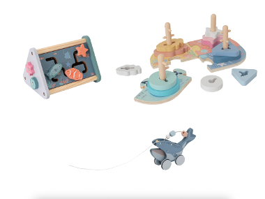 lupilu® Dřevěná motorická hračka