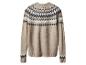 Béžový pletený svetr se vzorem Fair Isle