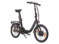 Černý skládací elektrobicykl Zündapp.
