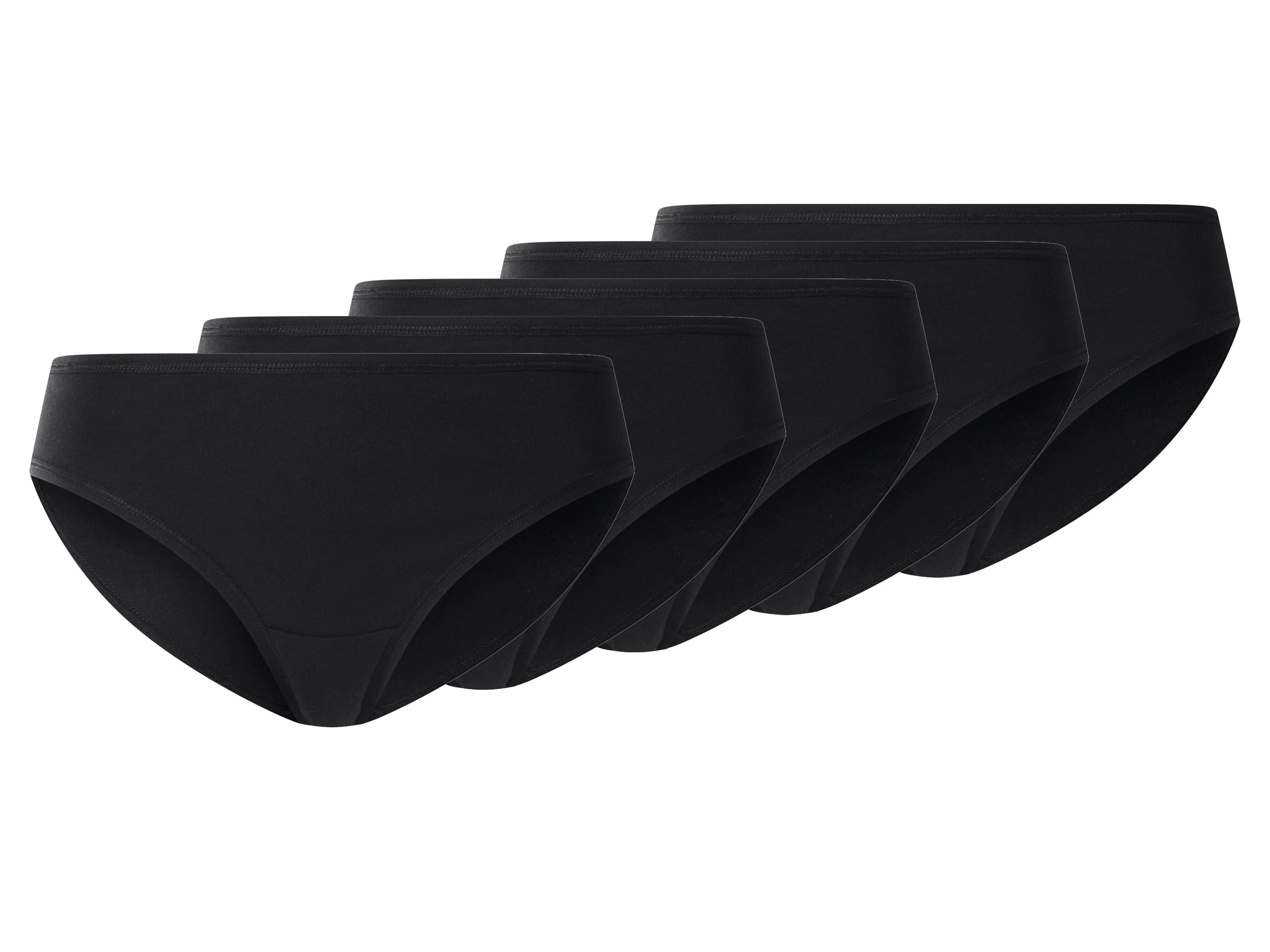 esmara® Dámské kalhotky, 5 kusů (černá, M(40/42))
