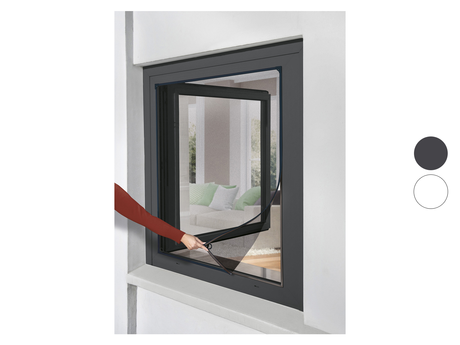 LIVARNO home Magnetický rám se síťkou proti hmyzu, 1,1 x 1,3 m
