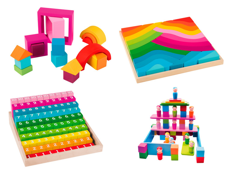  Zobrazit na celou obrazovku Playtive Dřevěná výuková hra Montessori, velká - Obrázek 1