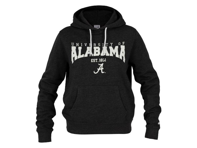 Tmavě šedá mikina s kapucí University of Alabama.
