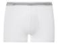 Bílé boxerky s černým elastickým pásem