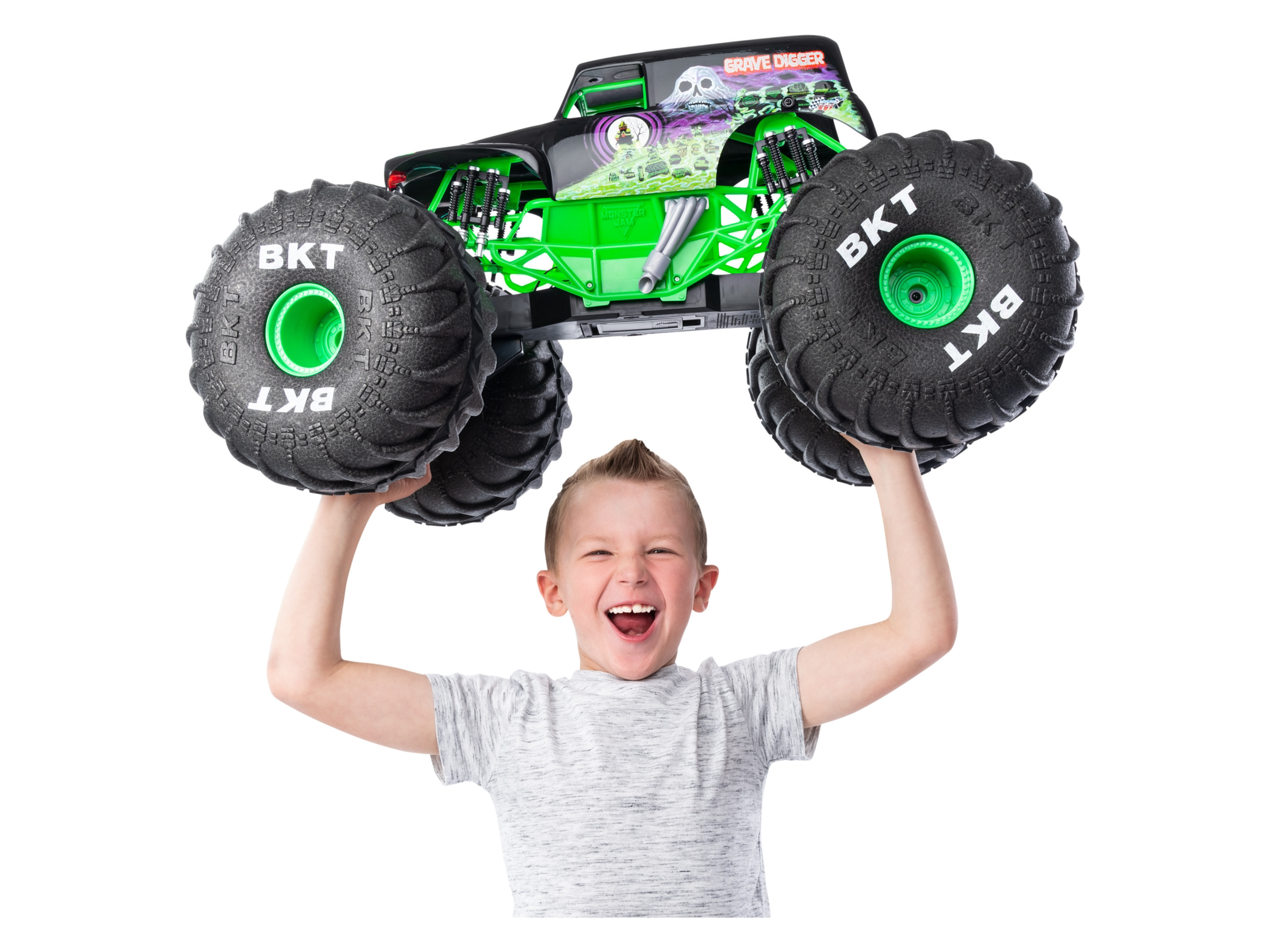 Moni RC auto monster truck Mega Grave Digger na dálkové ovládání