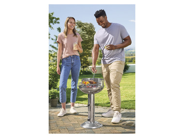 GRILLMEISTER Nerezový sloupový gril