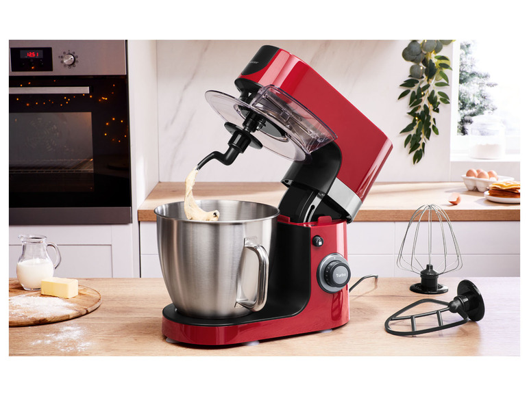  Zobrazit na celou obrazovku SILVERCREST® Kuchyňský robot Profi SKMP 1300 D3, červená - Obrázek 2