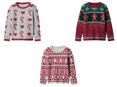 Dívčí vánoční pletený svetr