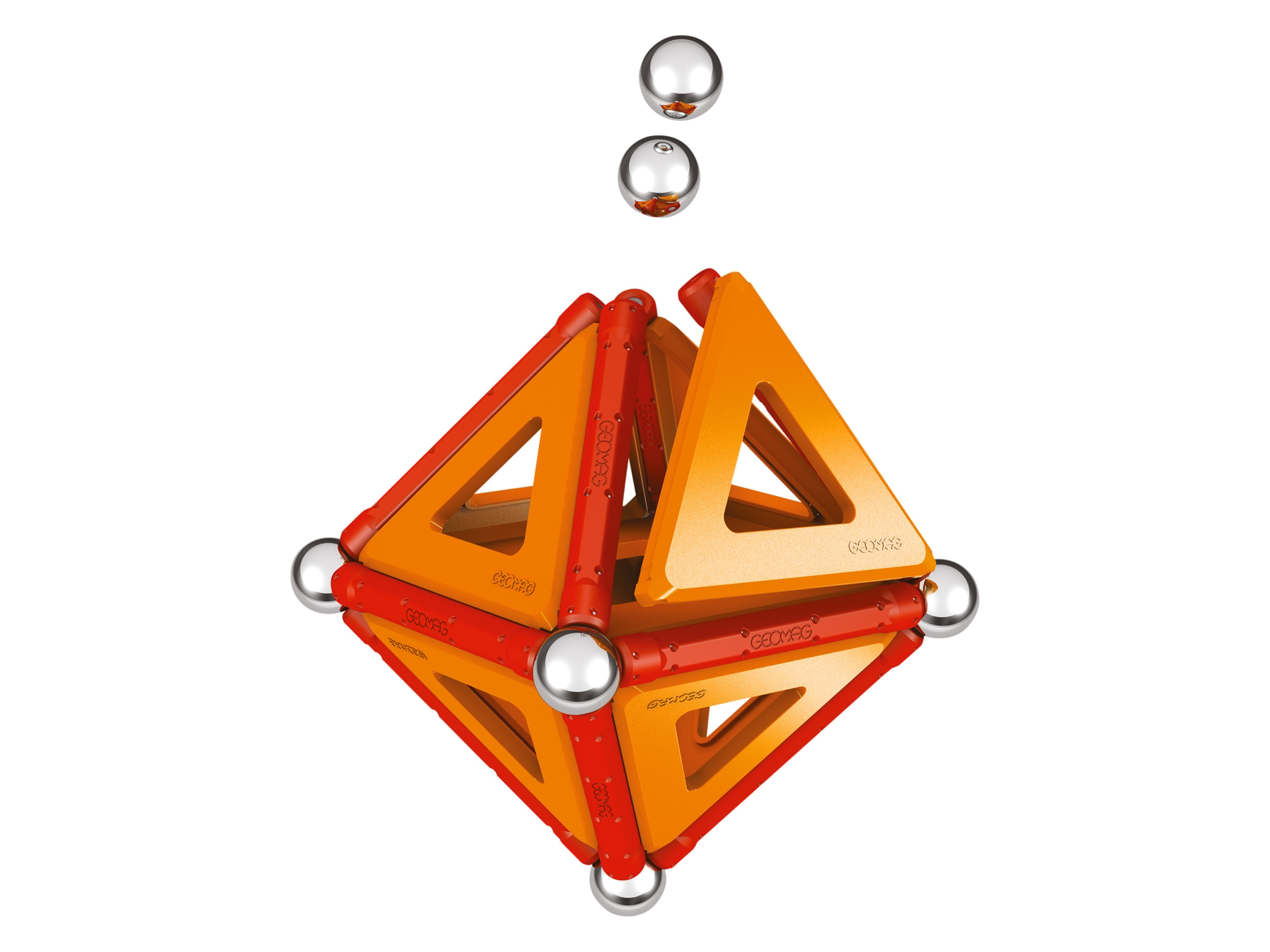 Geomag Magnetická stavebnice (klasické dílky, oranžová)