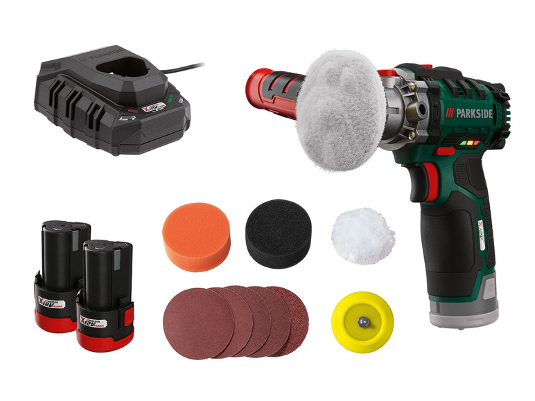  Zobrazit na celou obrazovku PARKSIDE® Aku leštička PAAP 12 C3, 2x 2 Ah - Obrázek 1