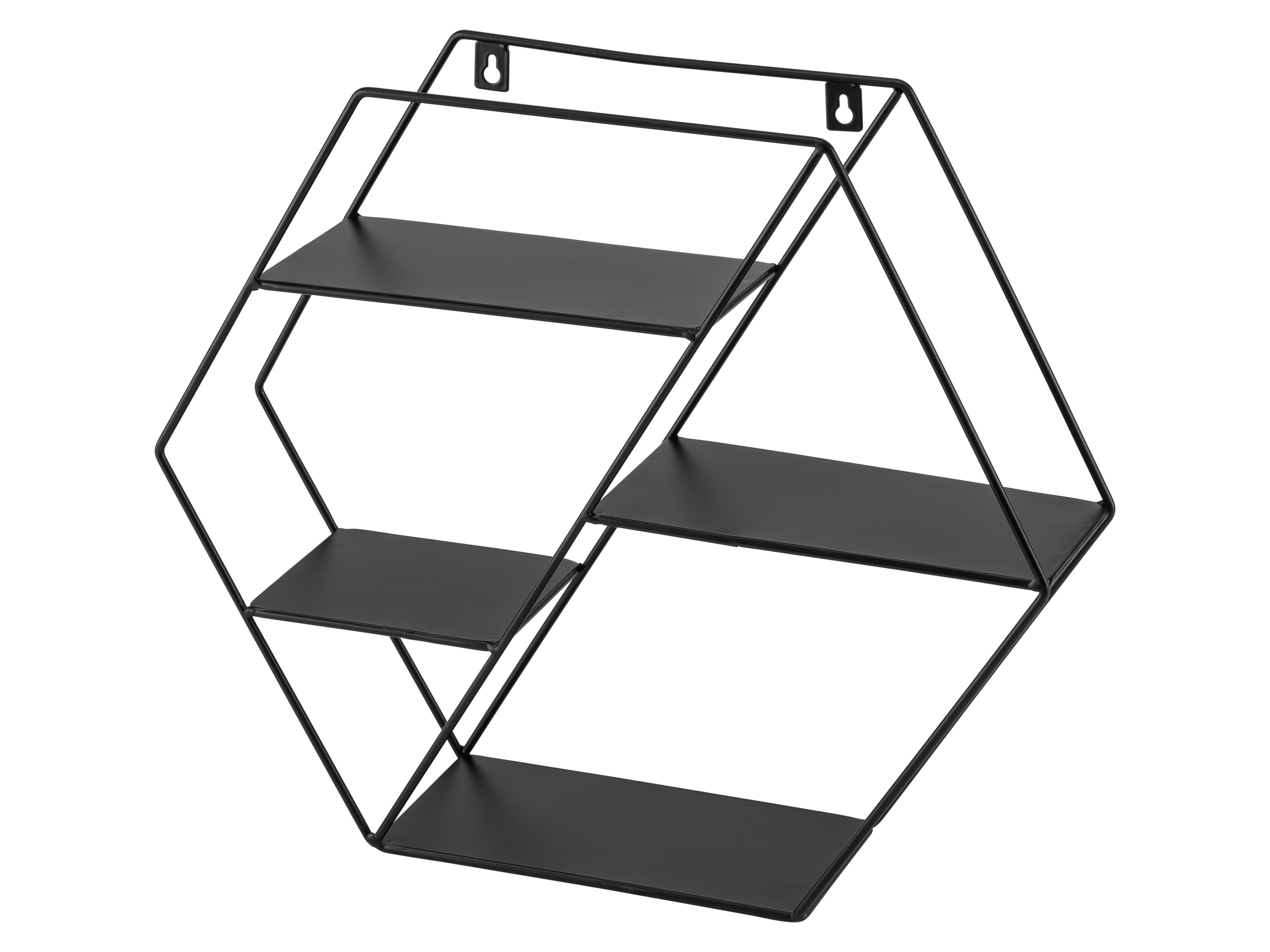 Livarno® Nástěnný regál (hranatá)