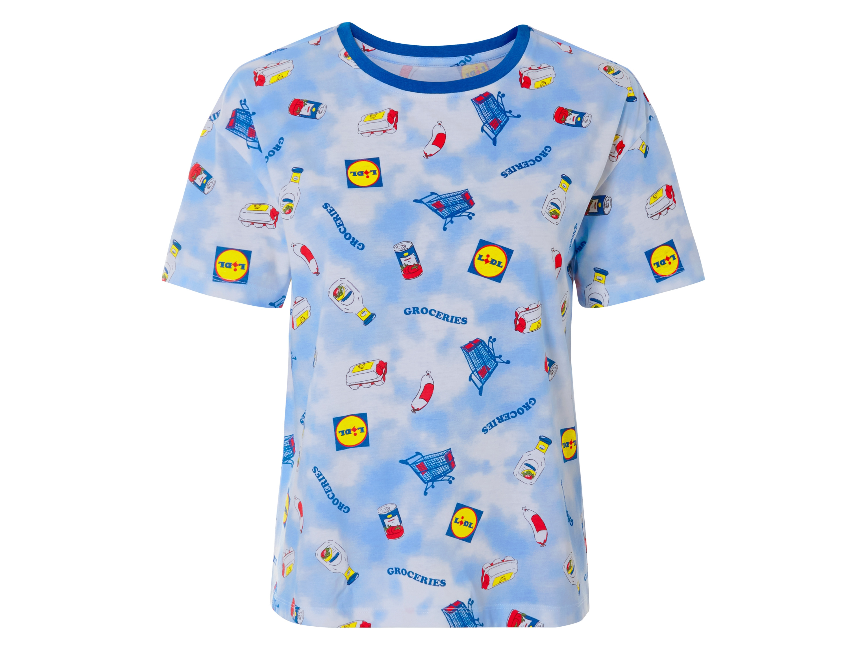 Dámské triko s BIO bavlnou Lidl (modrá, S(36/38))