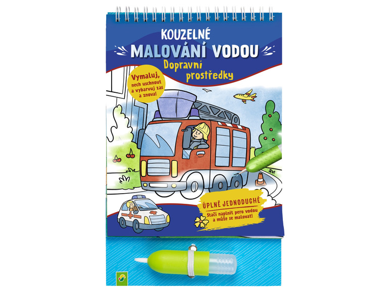 Kouzelné malování vodou (dopravní prostředky)