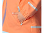 Oranžová pláštěnka s reflexními pruhy