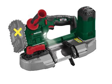 PARKSIDE® Aku pásová pila PMBA 20-Li A1 – bez akumulátoru a nabíječky