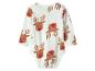 Bílé dětské body s potiskem vánočních sobů