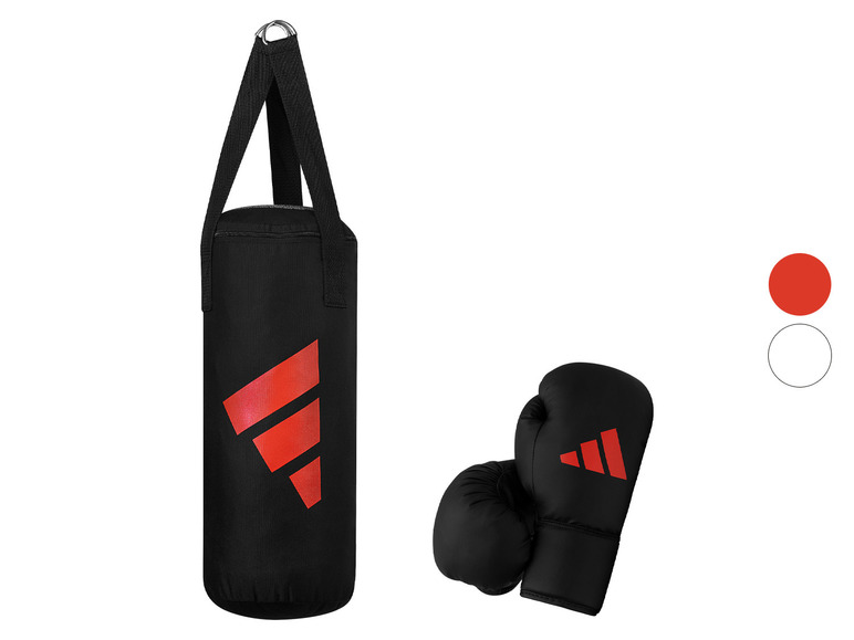 Adidas boxerský pytel a boxovací rukavice.