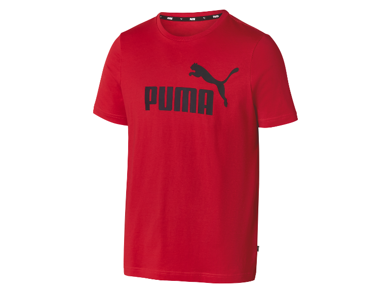 Pánské červené tričko Puma s černým logem.