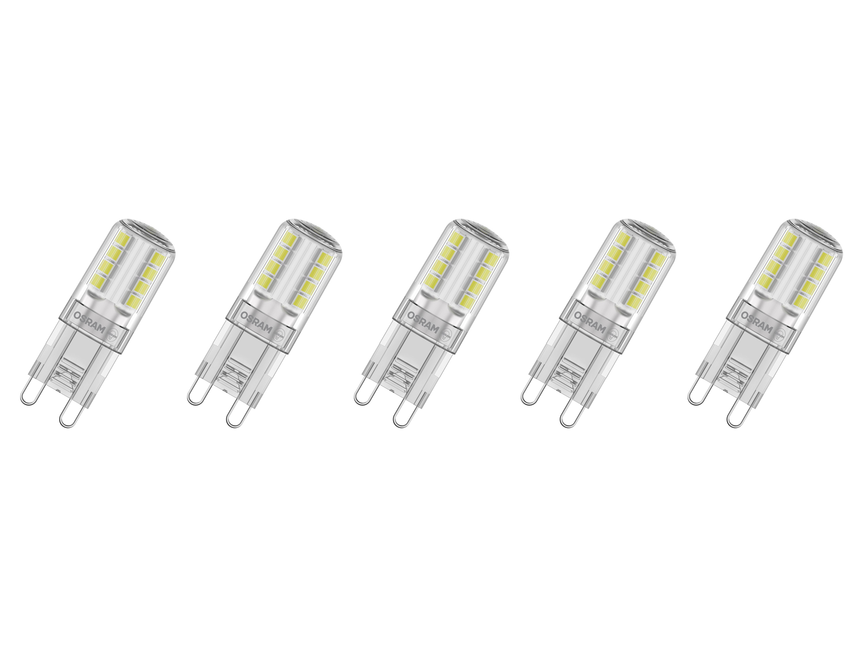 Osram Speciální LED žárovka »Base CL non-dim G9«, 5 kusů (Pin30, 2700 K, transparentní)