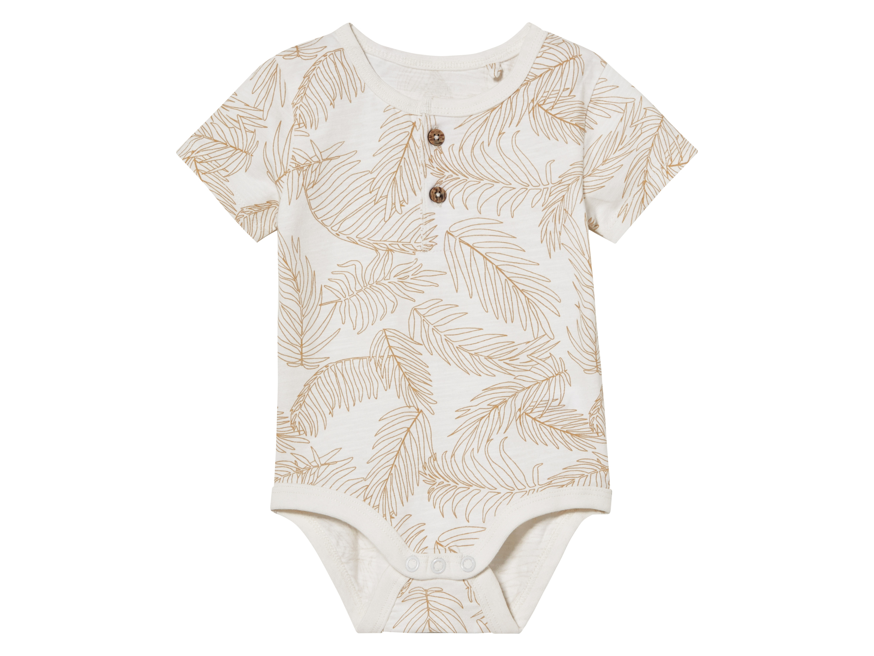 lupilu® Chlapecké body s BIO bavlnou (listy/bílá, 50/56)