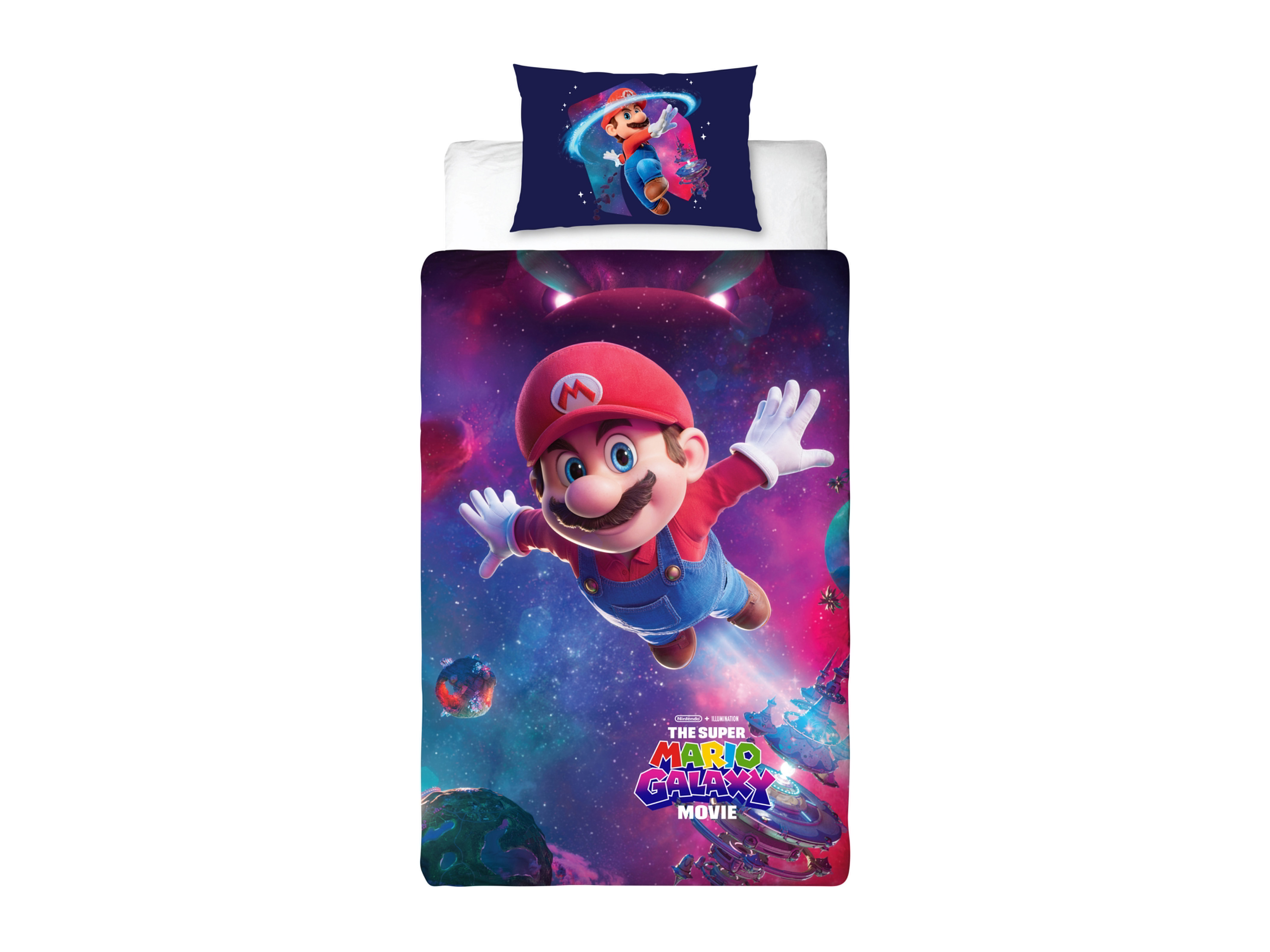 Dětské ložní povlečení, 140 x 200 cm, 70 x 90 cm (Super Mario)