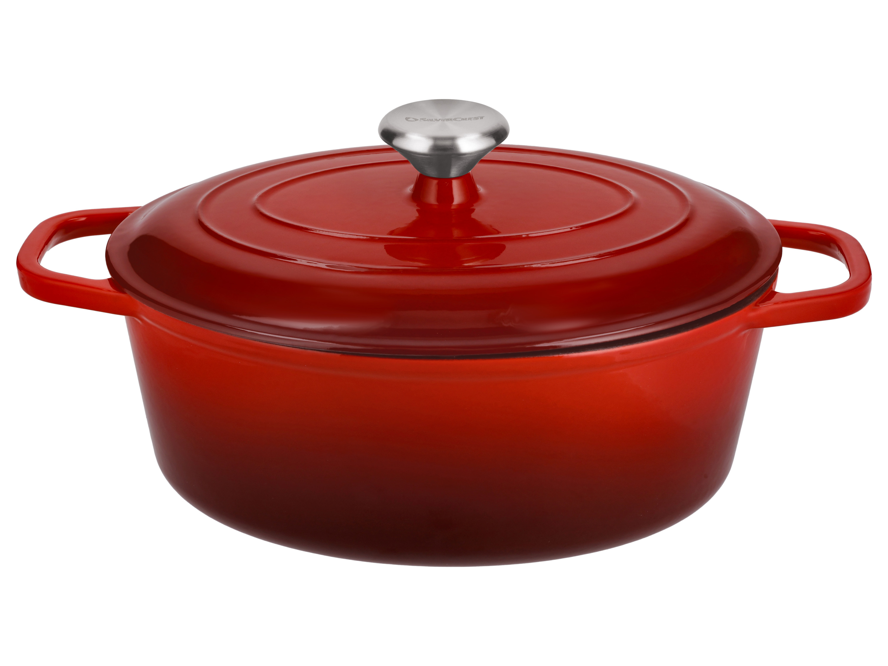 Silvercrest® Litinový hrnec Premium, Ø 29 cm / 4,8 l (červená)