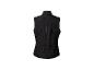 Černá bez rukávů, vhodná na sport.