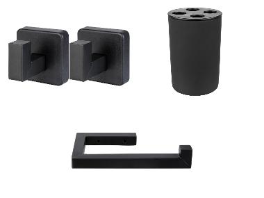 LIVARNO home Kelímek na zubní kartáček / Držák na toaletní papír / Háček na ručník