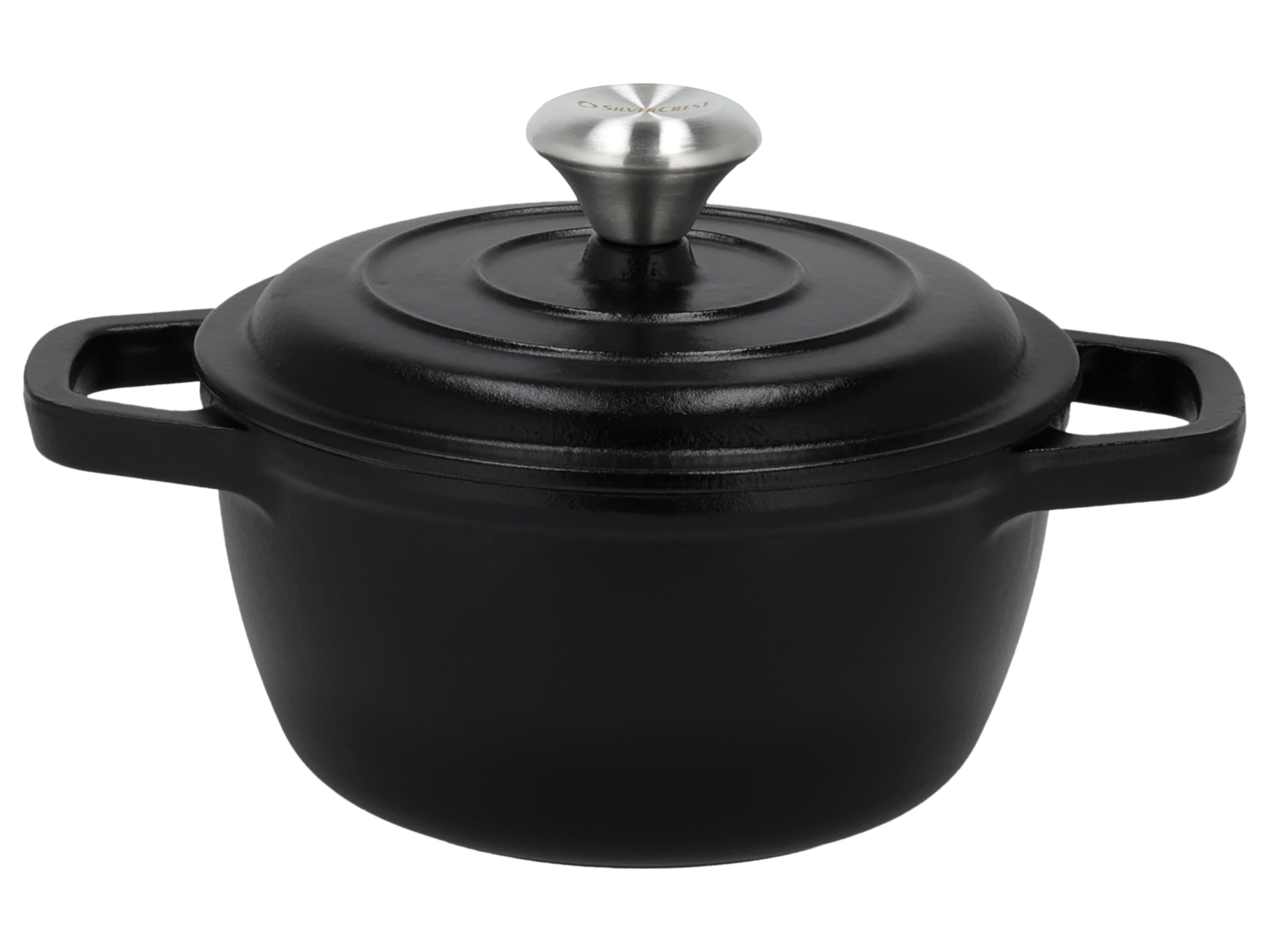 Silvercrest® Litinový hrnec Premium, Ø 16 cm / 1,4 l (černá)