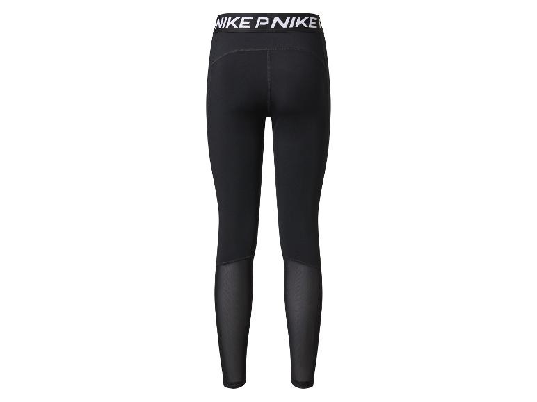 Černé Nike legíny s síťovanými panely.