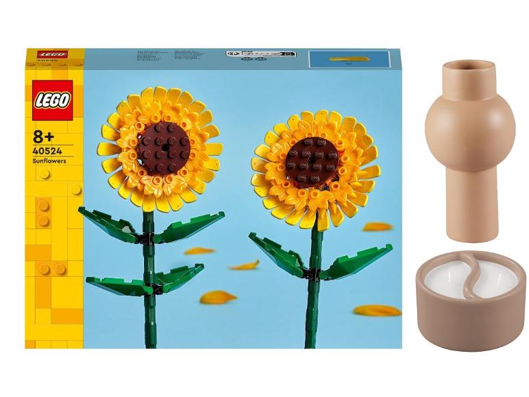 LEGO 40524: Dva slunečnice a ozdobná váza.