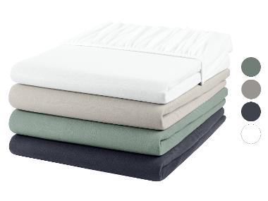 LIVARNO home Žerzejové napínací prostěradlo, 140-160 x 200 cm