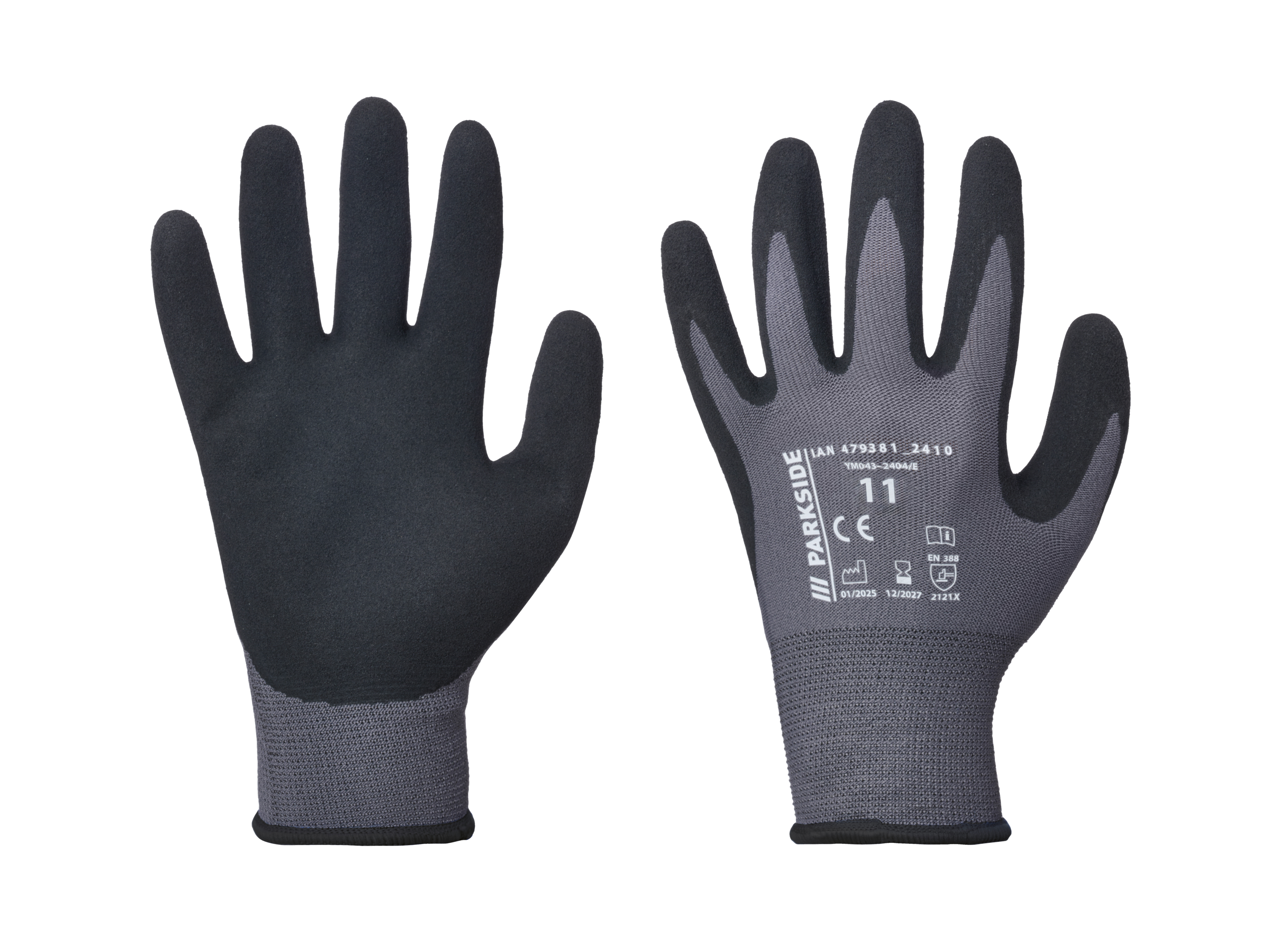 Parkside® Dámské / Pánské pracovní rukavice (černá, 11)