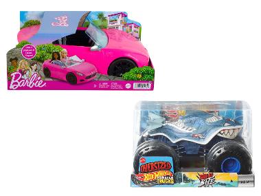 MATTEL Auto na hraní Barbie Cabrio / Hot Wheels Monster Truck