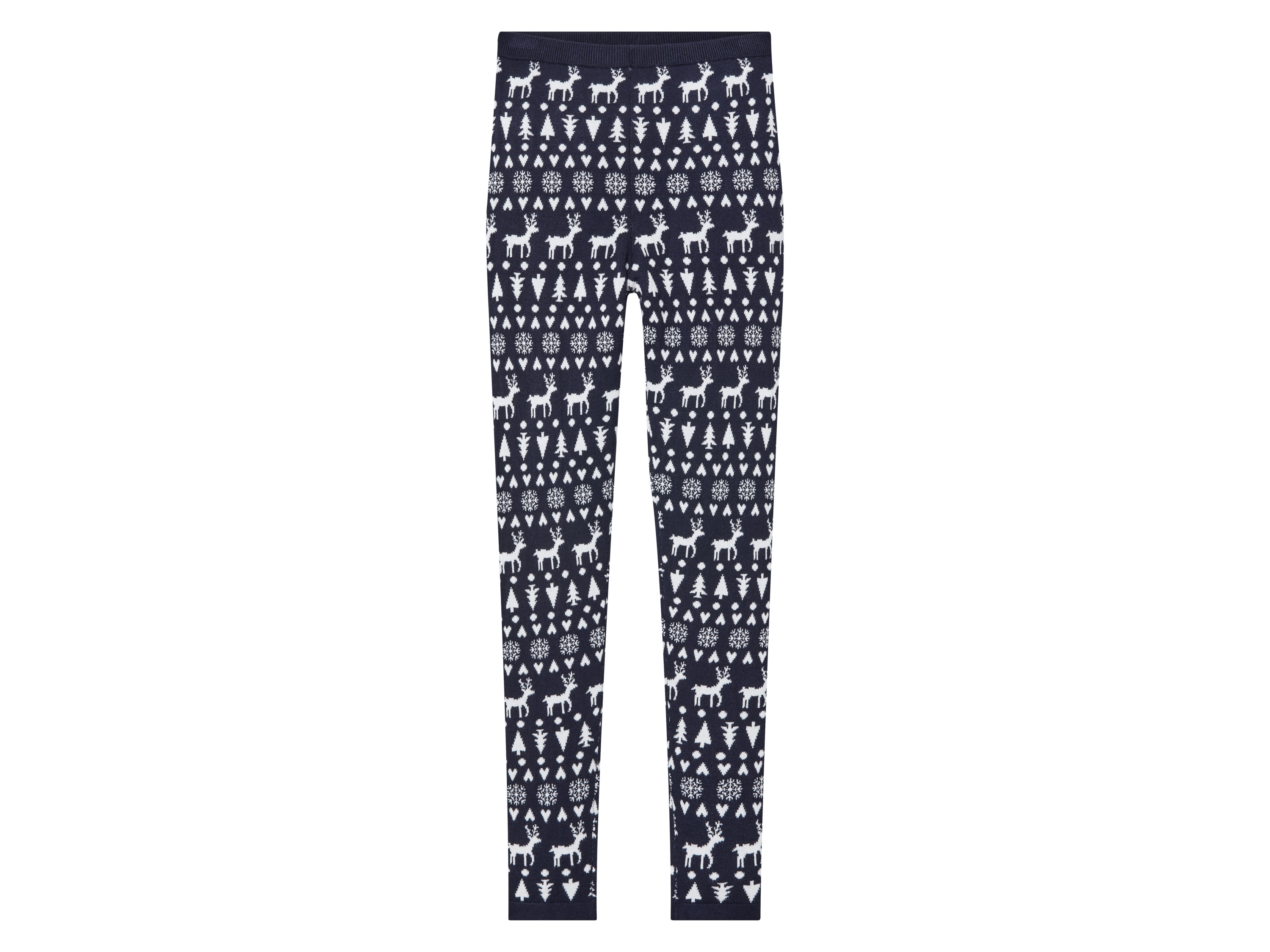 pepperts!® Dívčí bezešvé pletené legíny (158/164, modrá)