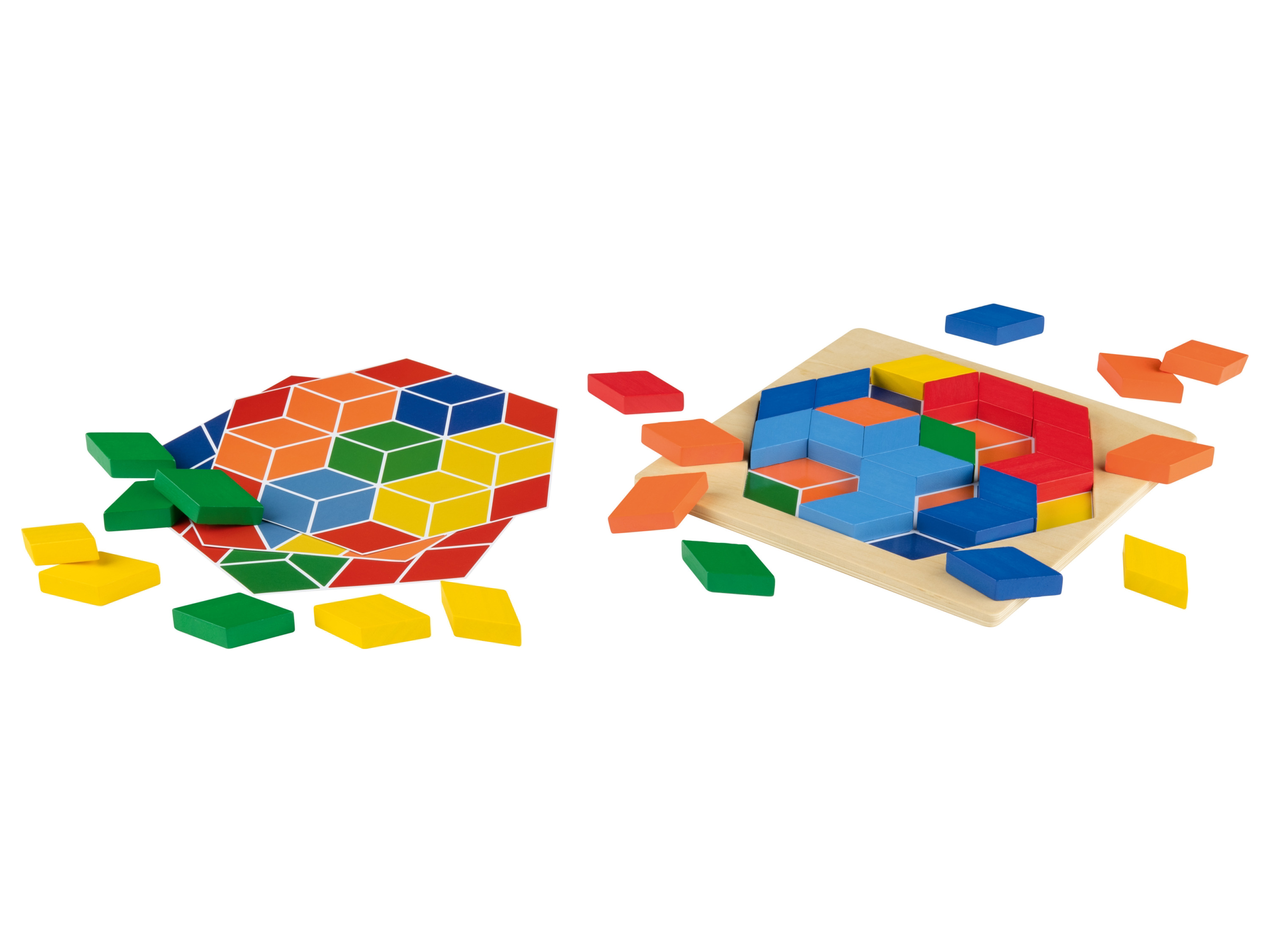 Playtive Dřevěná edukativní hra (mozaika)